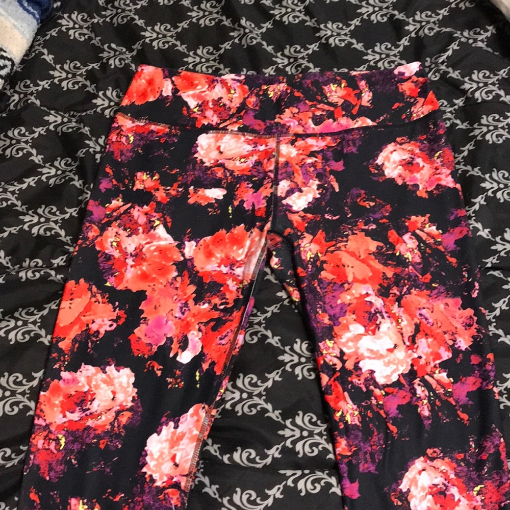 Fabletics floral print workout leggings